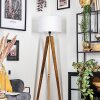 Soungou Stehleuchte 38 cm Naturfarben, Schwarz, 1-flammig