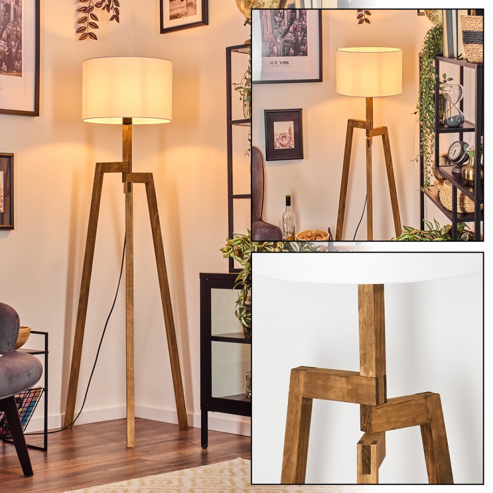 Soungou Stehleuchte 38 cm Naturfarben, Schwarz, 1-flammig main product photo