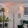 Nikkala Stehleuchte Chrom, Weiß, 5-flammig