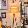 Soungou Stehleuchte 38 cm Naturfarben, Schwarz, 1-flammig