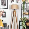 Soungou Stehleuchte 38 cm Naturfarben, Schwarz, 1-flammig