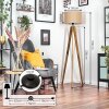 Soungou Stehleuchte 38 cm Naturfarben, Schwarz, 1-flammig