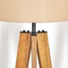 Soungou Stehleuchte 38 cm Naturfarben, Schwarz, 1-flammig
