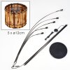 Cando Stehleuchte Chrom, Schwarz, 5-flammig