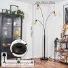 Codecreo Stehleuchte Chrom, Schwarz, 3-flammig