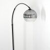 Koyoto Stehleuchte Glas 25 cm Schwarz, 1-flammig