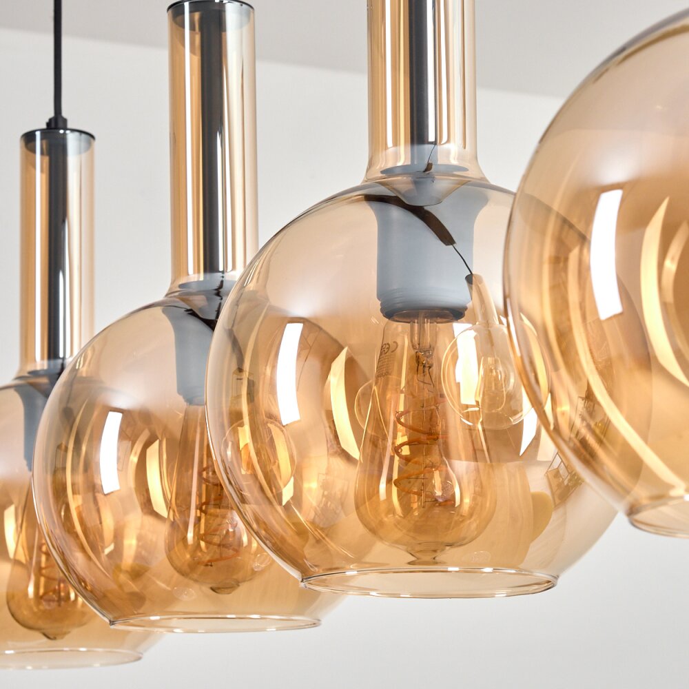 Tador Hängeleuchte Schwarz, 4-flammig