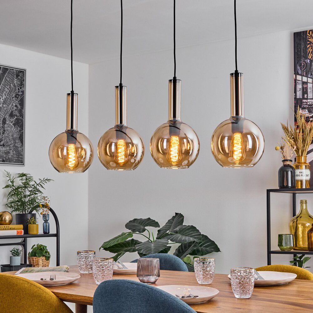 Tador Hängeleuchte Schwarz, 4-flammig