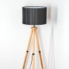 Soungou Stehleuchte 38 cm Naturfarben, Schwarz, 1-flammig