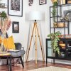 Soungou Stehleuchte 38 cm Naturfarben, Schwarz, 1-flammig