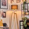 Soungou Stehleuchte 38 cm Naturfarben, Schwarz, 1-flammig