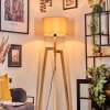 Soungou Stehleuchte 38 cm Naturfarben, Schwarz, 1-flammig