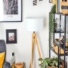 Soungou Stehleuchte 38 cm Naturfarben, Schwarz, 1-flammig