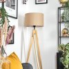 Soungou Stehleuchte 38 cm Naturfarben, Schwarz, 1-flammig