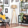 Soungou Stehleuchte 38 cm Naturfarben, Schwarz, 1-flammig