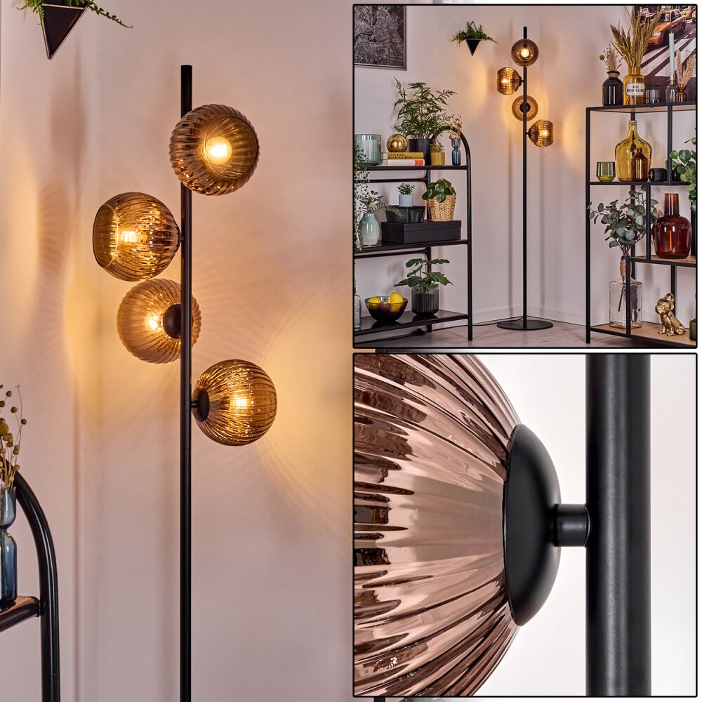 Koyoto Stehleuchte Glas 15 cm Kupferfarben, 4-flammig main product photo