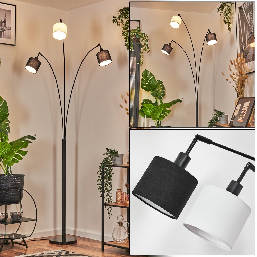 Bassagoda Stehleuchte Schwarz, 3-flammig main product photo