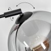 Koyoto Bogenleuchte Glas 20 cm Schwarz, 1-flammig