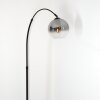 Koyoto Bogenleuchte Glas 20 cm Schwarz, 1-flammig