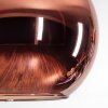 Koyoto Bogenleuchte Glas 25 cm Schwarz, 1-flammig