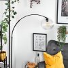 Koyoto Bogenstehlampe Glas 25 cm Schwarz, 1-flammig