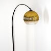 Koyoto Stehleuchte Glas 25 cm Schwarz, 1-flammig