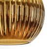 Koyoto Bogenstehlampe Glas 20 cm Schwarz, 1-flammig