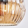 Ripoll Hängeleuchte Glas 15 cm Bernsteinfarben, Klar, Rauchfarben, 3-flammig Ripoll Hängeleuchte Glas 15 cm Bernsteinfarben, Klar, Rauchfarben, 3-flammig
