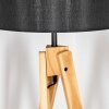 Soungou Stehleuchte 38 cm Naturfarben, Schwarz, 1-flammig