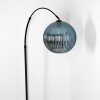 Koyoto Stehleuchte Glas 30 cm Schwarz, 1-flammig