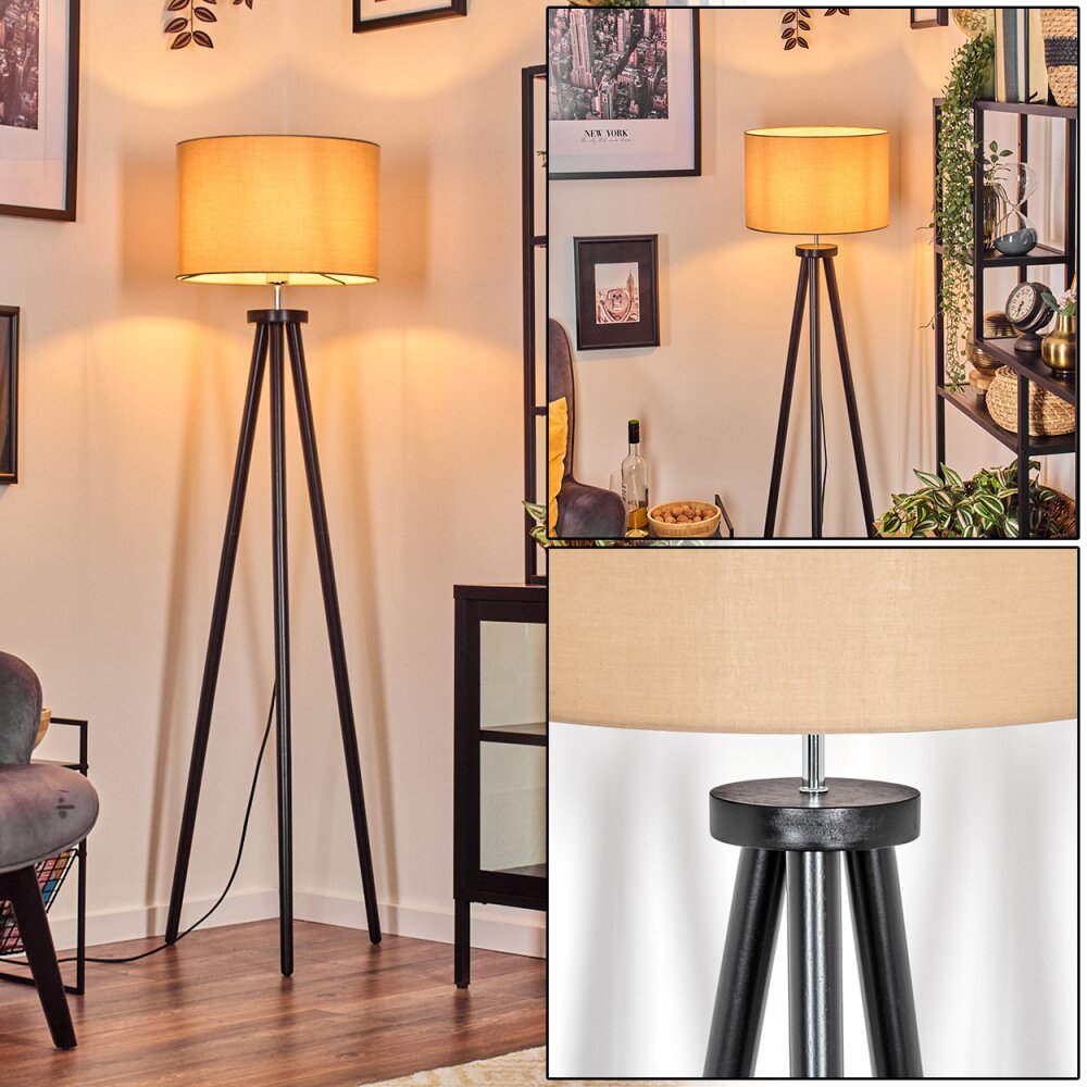 Soungou Stehleuchte 38 cm Chrom, Schwarz, 1-flammig main product photo