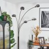 Nikkala Stehleuchte Chrom, Schwarz, 5-flammig