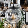Gastor Hängeleuchte Glas 20 cm Bernsteinfarben, Klar, Rauchfarben, 8-flammig