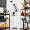 Koyoto Stehleuchte Glas 15 cm Chrom, Rauchfarben, 6-flammig