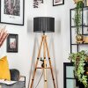 Soungou Stehleuchte 38 cm Naturfarben, Schwarz, 1-flammig
