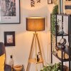 Soungou Stehleuchte 38 cm Naturfarben, Schwarz, 1-flammig