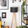 Soungou Stehleuchte 38 cm Chrom, Naturfarben, 1-flammig