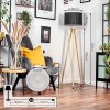 Soungou Stehleuchte 38 cm Chrom, Naturfarben, 1-flammig