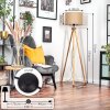 Soungou Stehleuchte 38 cm Naturfarben, Schwarz, 1-flammig