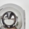Ripoll Wandleuchte Glas 15 cm Rauchfarben, 3-flammig