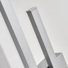 Glara Außenwandleuchte LED Silber, 2-flammig