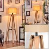 Soungou Stehleuchte 38 cm Naturfarben, Schwarz, 1-flammig