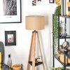Soungou Stehleuchte 38 cm Naturfarben, Schwarz, 1-flammig