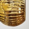 Ripoll Wandleuchte Glas 15 cm Chrom, Gold, Rauchfarben, 3-flammig