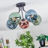 Ripoll Deckenleuchte Glas 15 cm Blau, Grün, Kupferfarben, 5-flammig