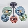 Ripoll Deckenleuchte Glas 15 cm Blau, Grün, Kupferfarben, 5-flammig