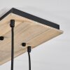Koyoto Hängeleuchte Glas 20 cm Naturfarben, Schwarz, 8-flammig