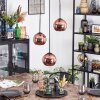 Koyoto Hängeleuchte Glas 15 cm Kupferfarben, 3-flammig
