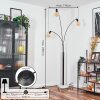 Codecro Stehleuchte Chrom, Schwarz, Weiß, 3-flammig