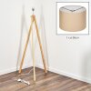 Soungou Stehleuchte 38 cm Chrom, Naturfarben, 1-flammig